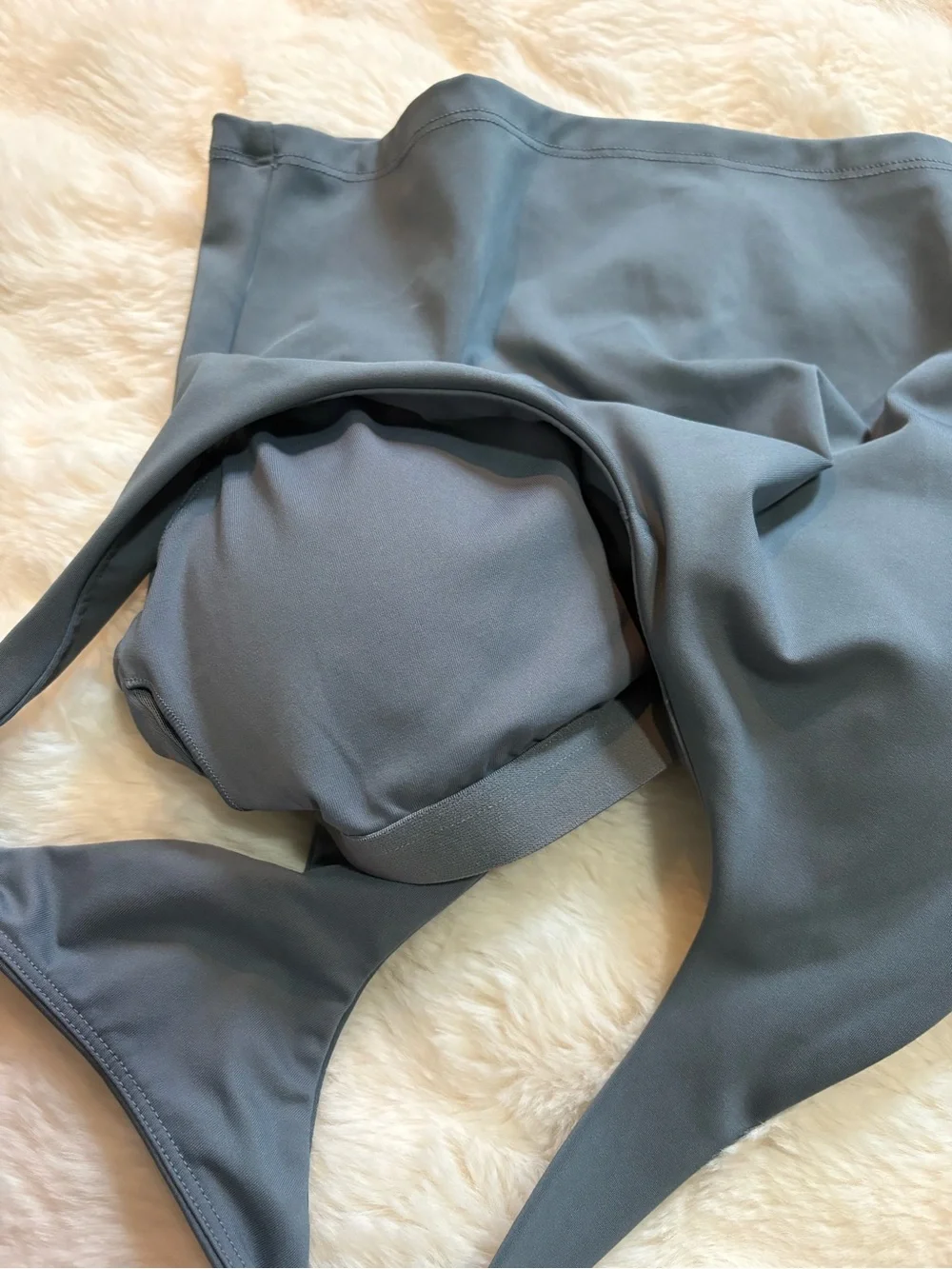 Fabletics Grey Racerback Tank Top - Picture 3 of 3